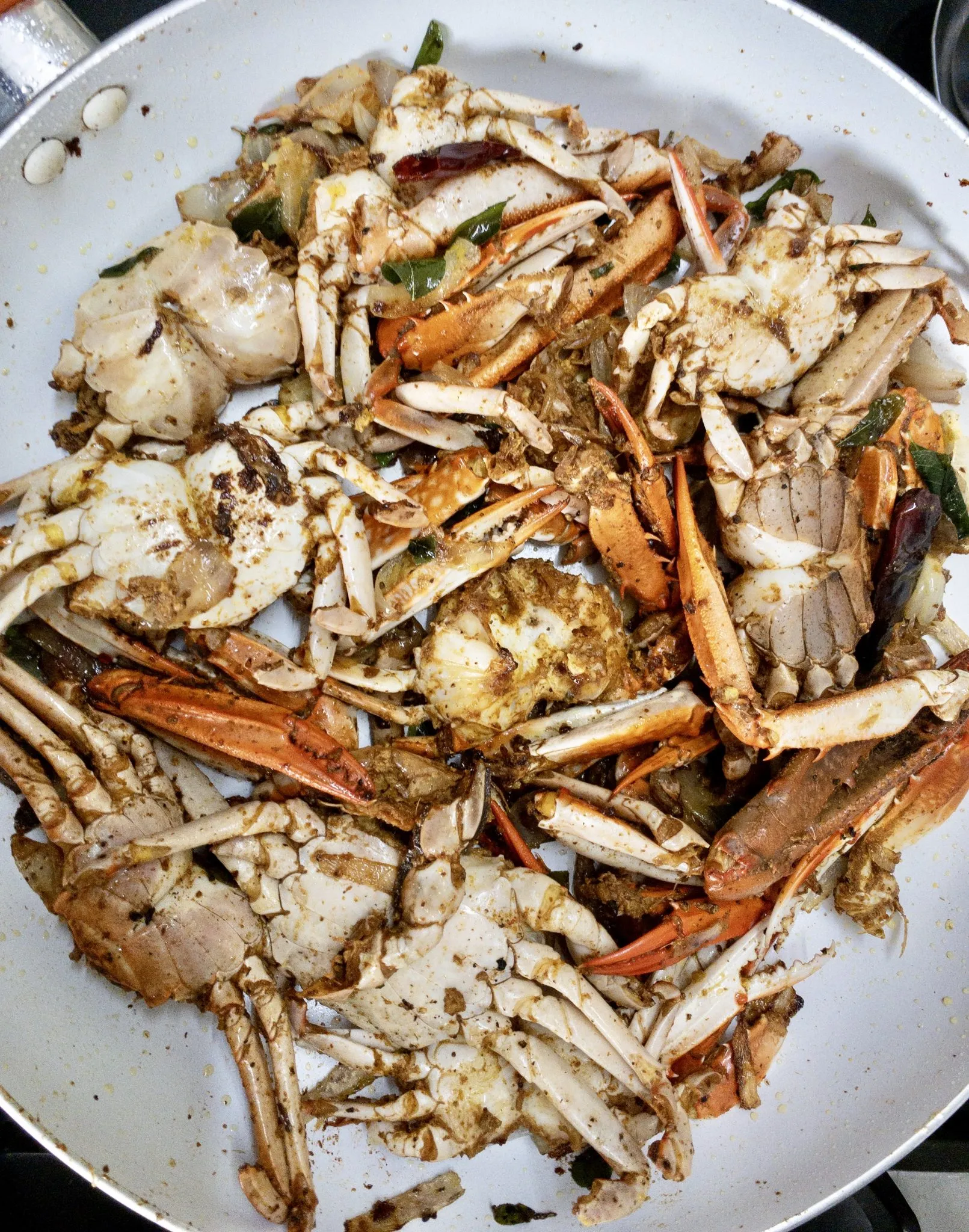 cooked crabs