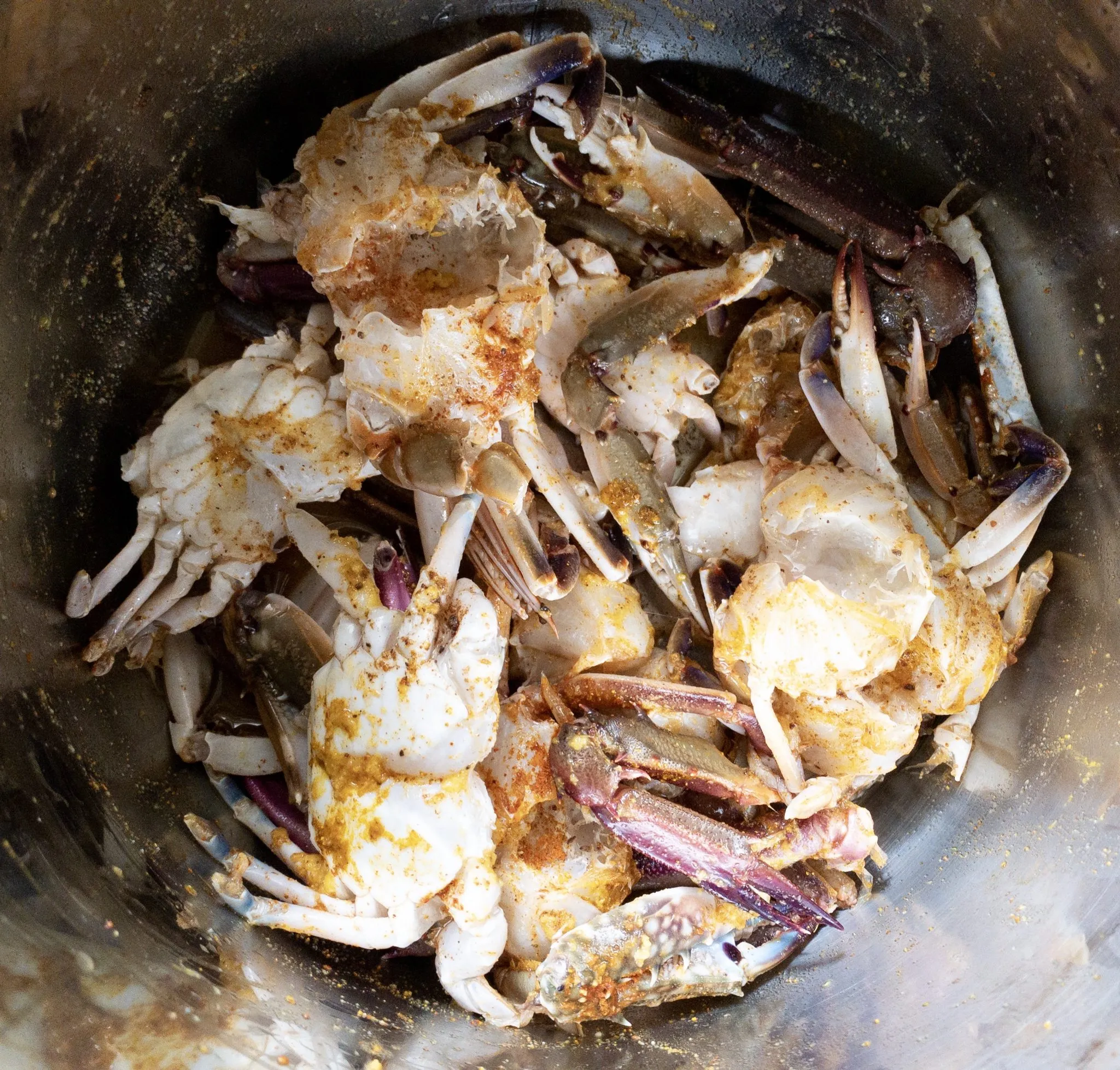 cooking of crabs