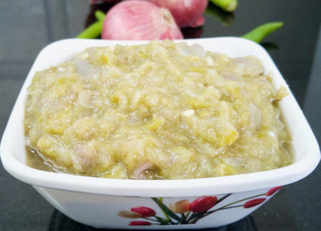 Rayalaseema Pachi karam - Tastite